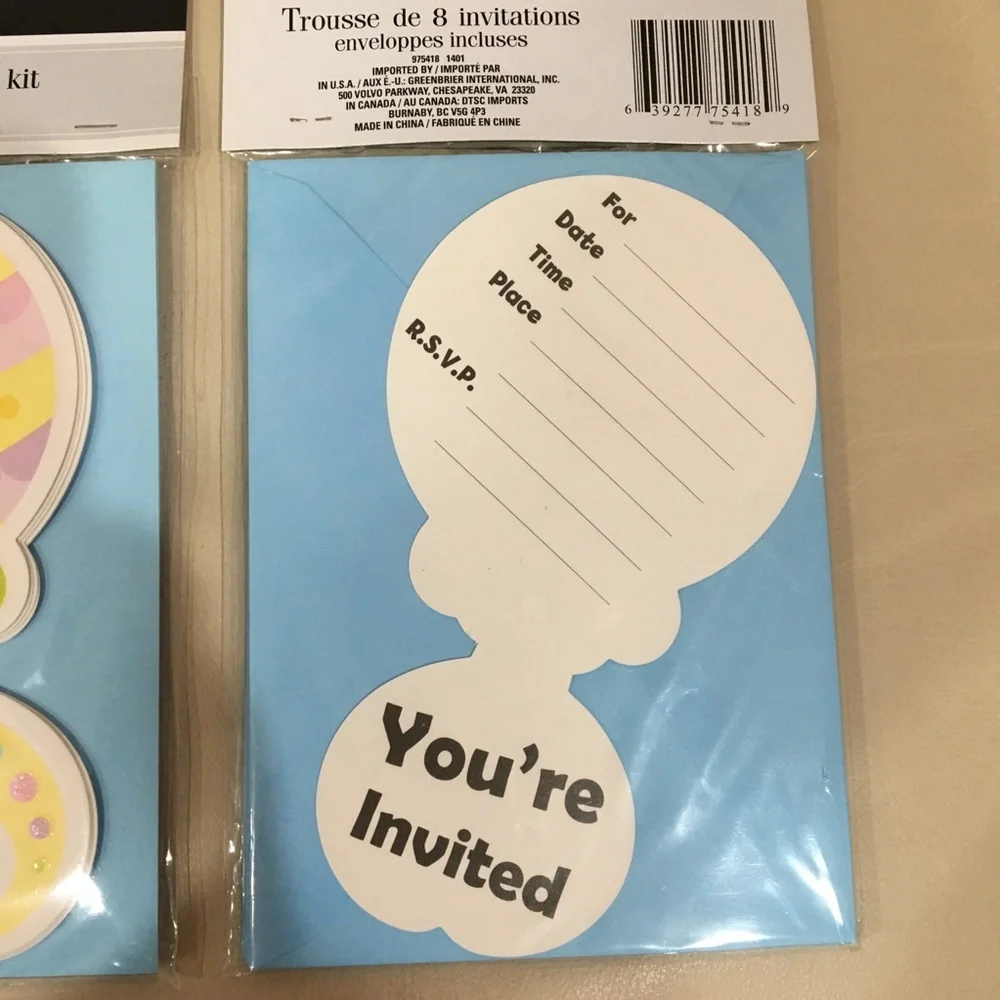 Baby Rattle Party Invitations Baby Shower / Reveal